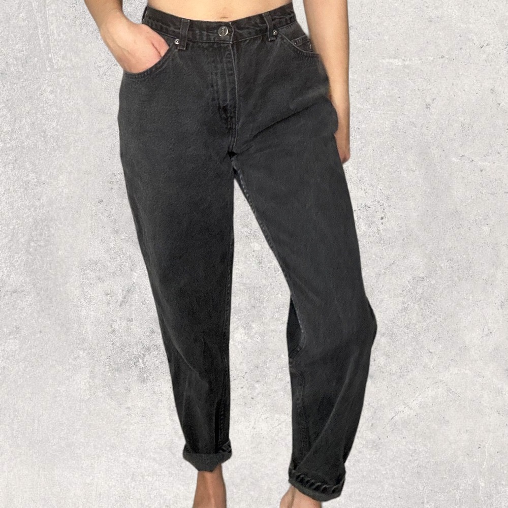 Vintage 90s Chic Black Denim Jeans